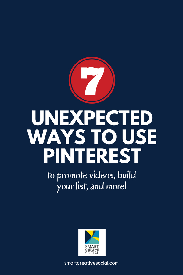 long pin graphic for 7 unexpected ways to use Pinterest